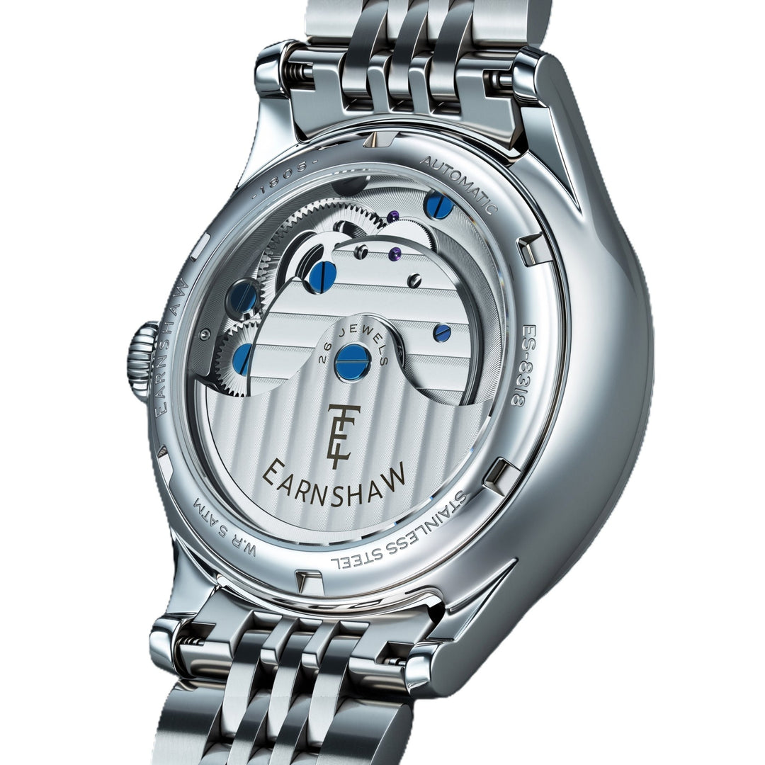 Dalton Royal White  / Silver Stainless Steel Bracelet White Dial
