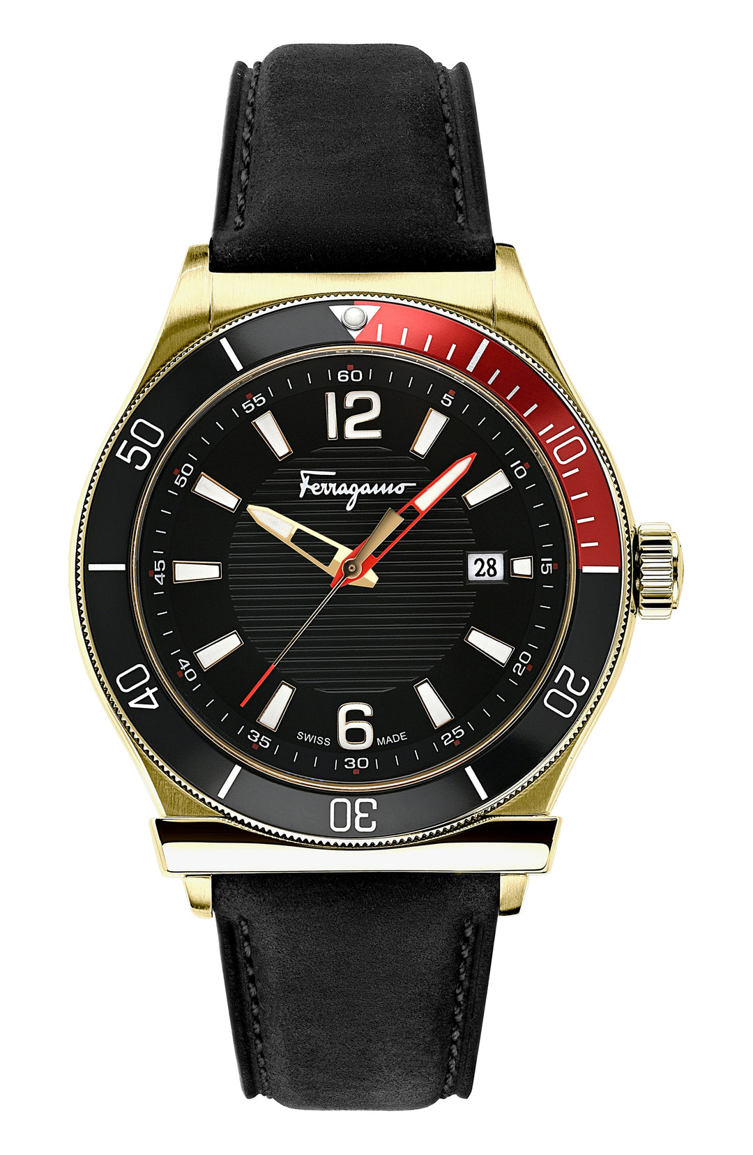 Ferragamo 1898 Sport 44mm / Black / Black | Black Dial