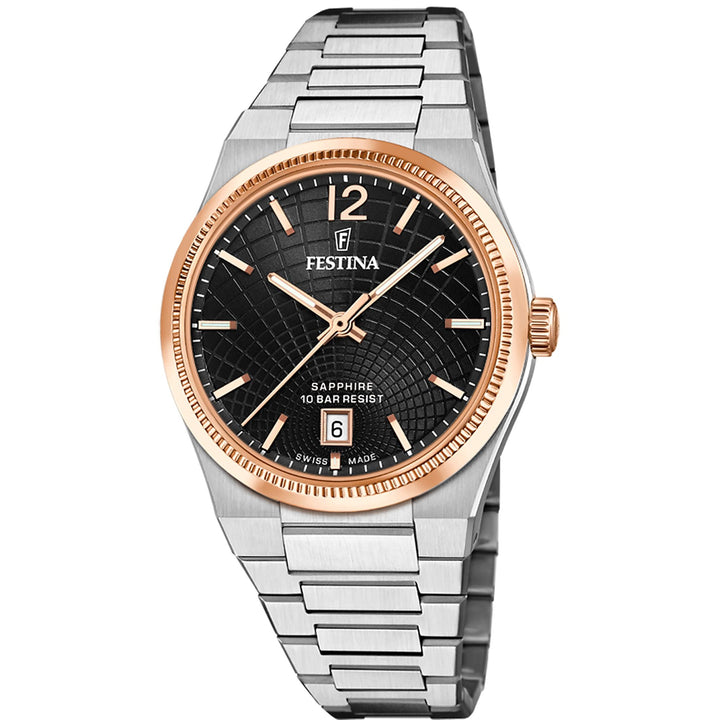 Rive Black / Stainless Steel Black Dial