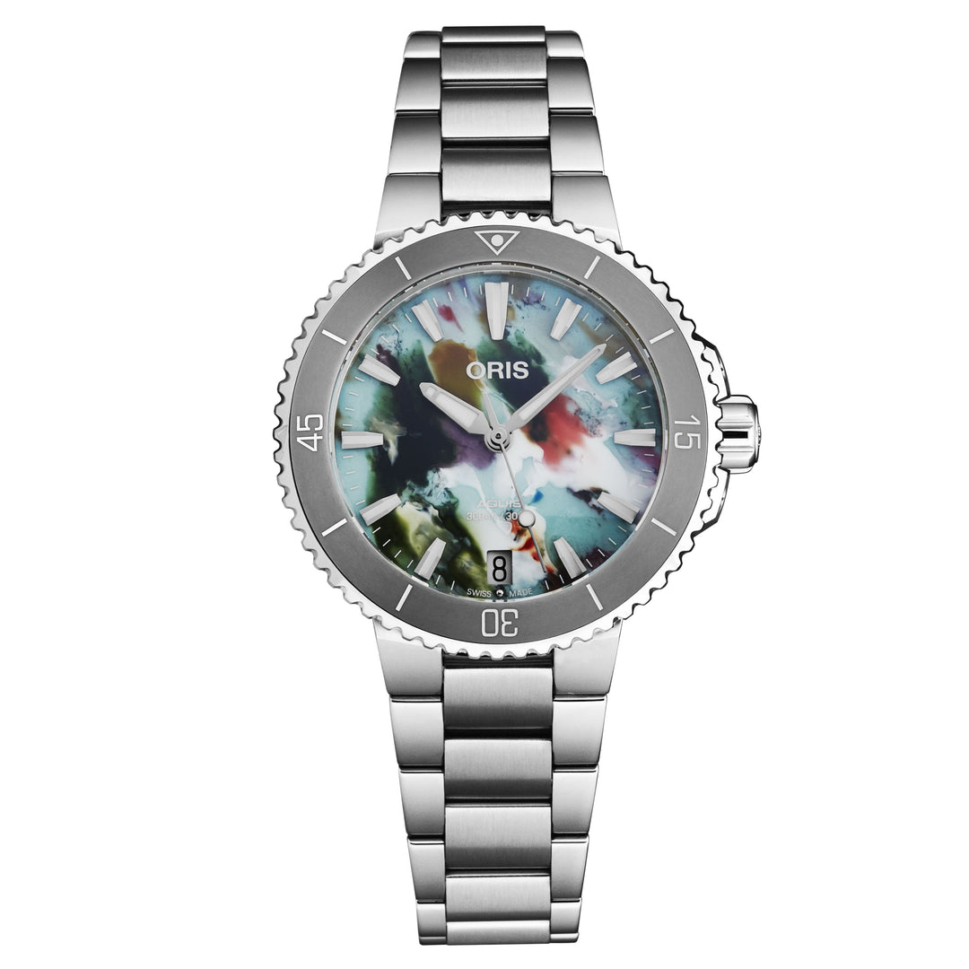 Aquis Multicoloured / Stainless Steel Multi-Color Dial