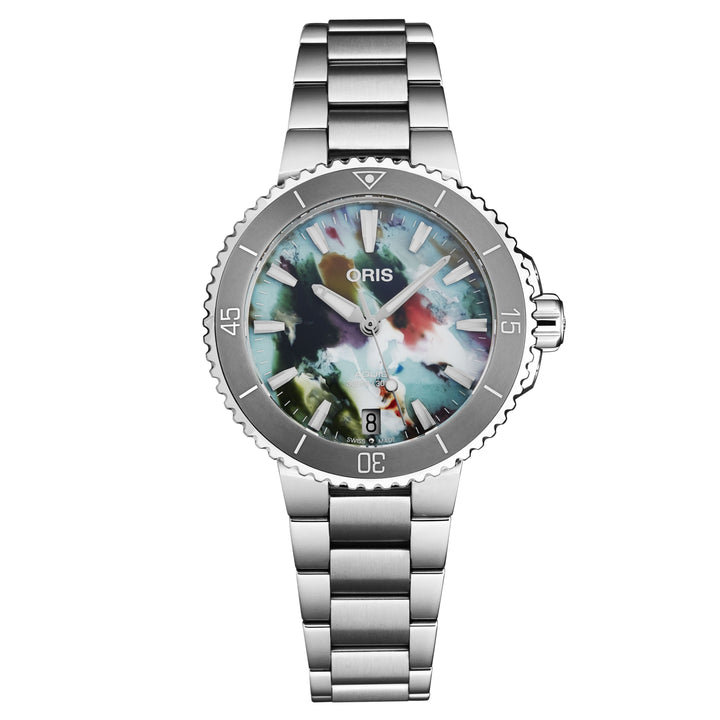 Aquis Multicoloured / Stainless Steel Multi-Color Dial