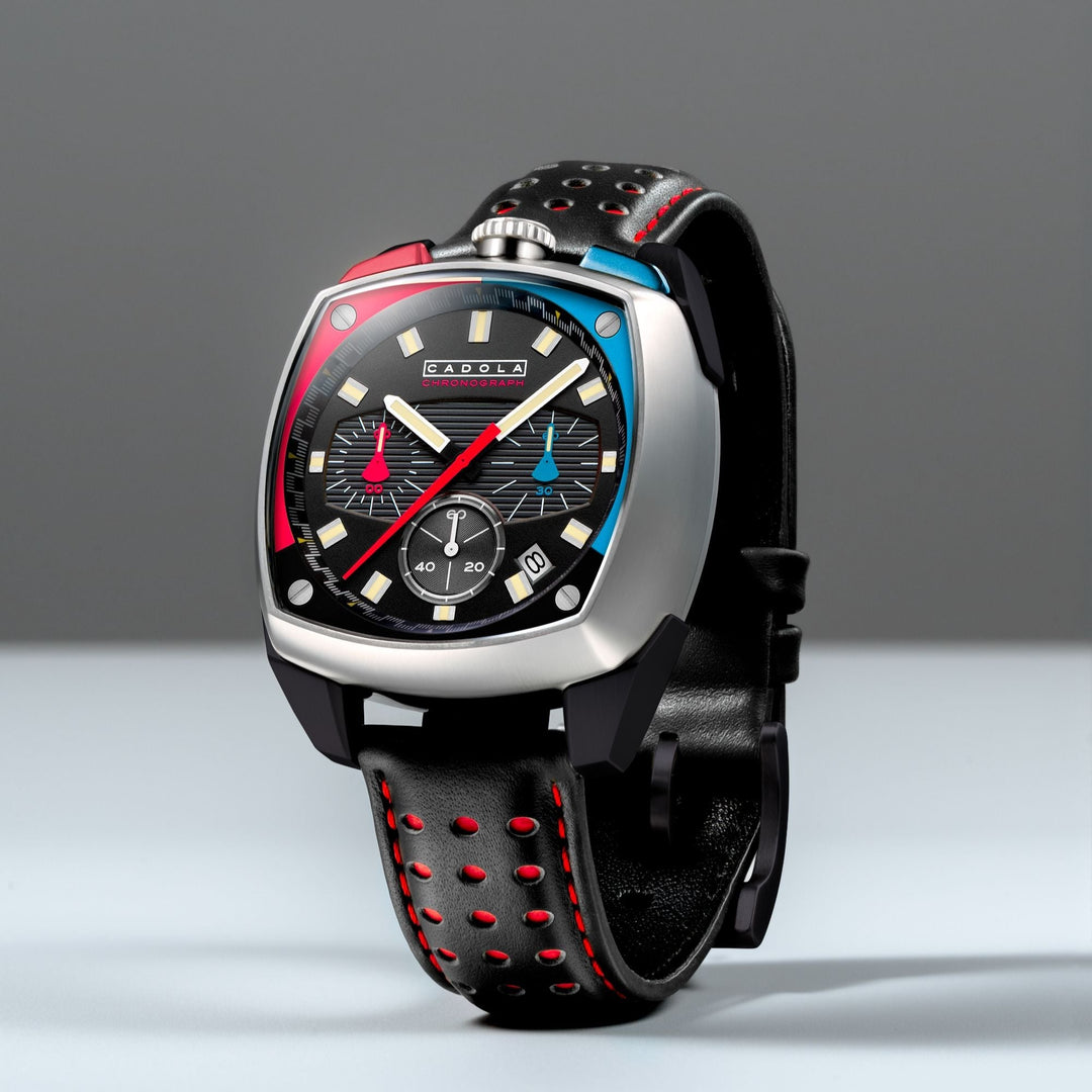 Taurus Chronograph Black / Genuine Leather | Black Dial