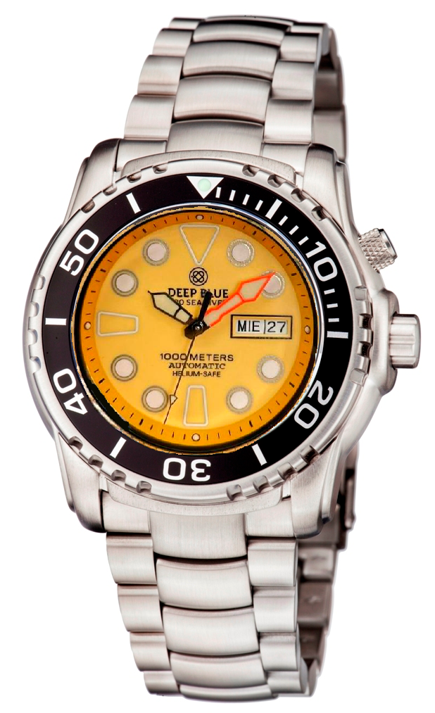 Pro Sea Diver II 44mm Blue Full  Lume Orange Dial
