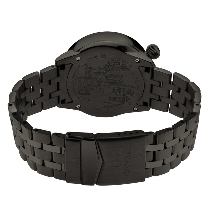 Wallabout Gevrill Wallabout Swiss Automatic Solar Compass Watch | Black Dial