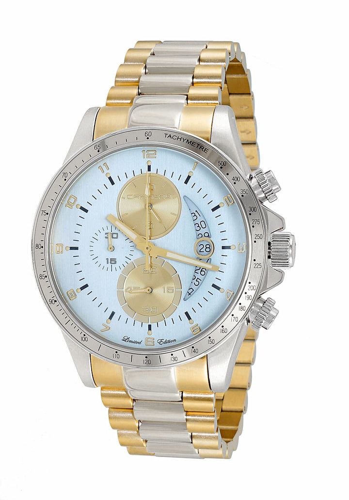 WINNER CIRCLE Light Blue-SS /2-Tone Gold Light Blue Dial