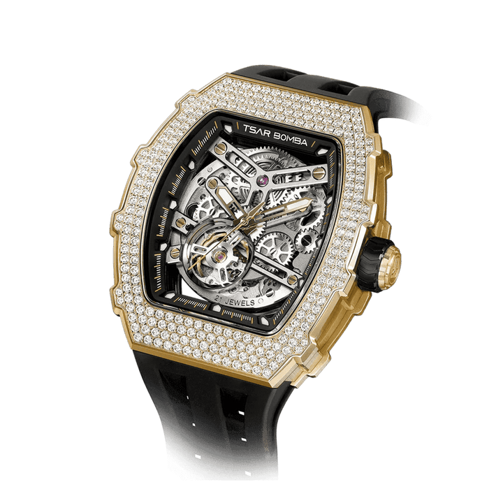 Elemental gold/rubber | Black Dial