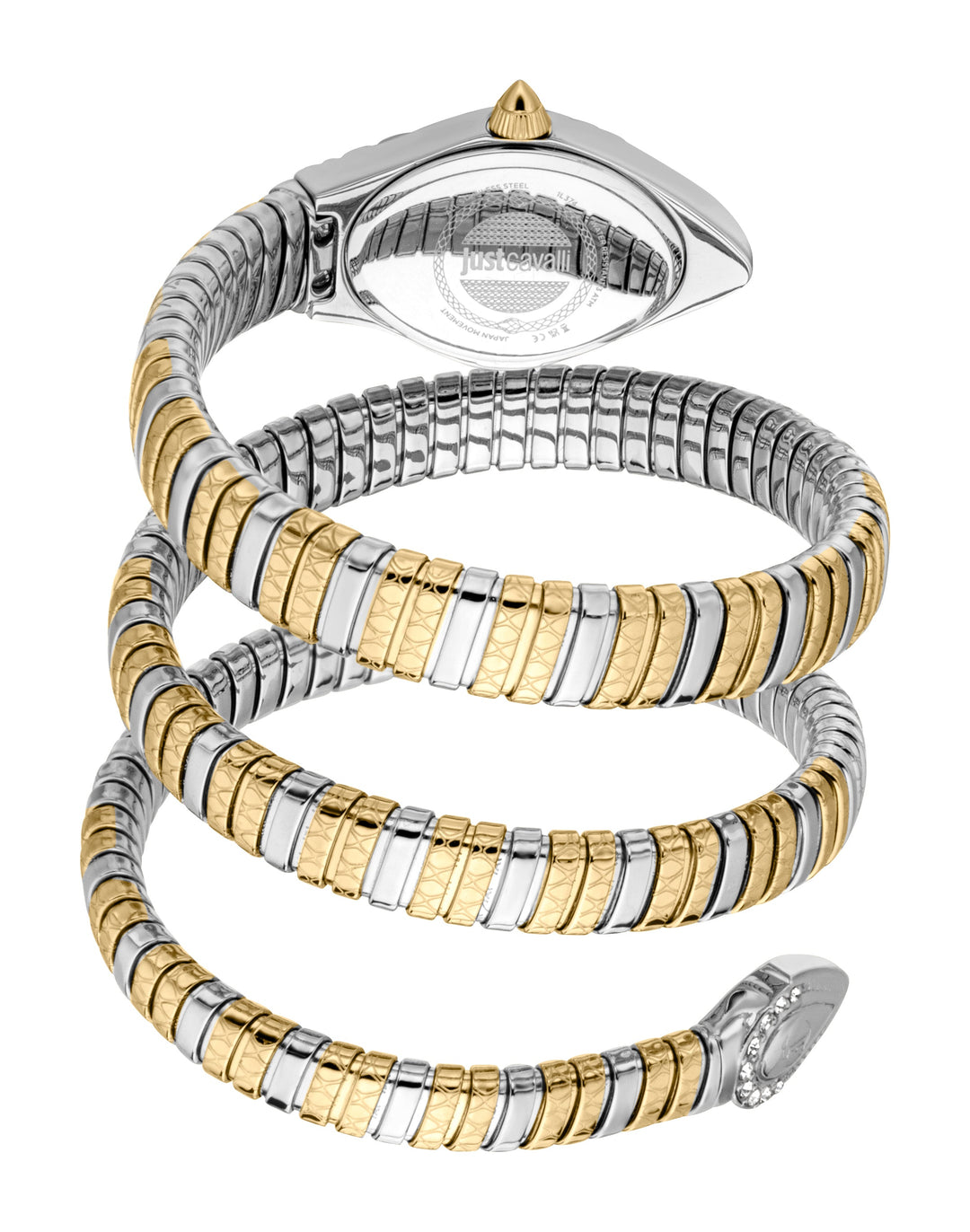 Snake 20mm / Silver / Silver and Gold | Silver Dial