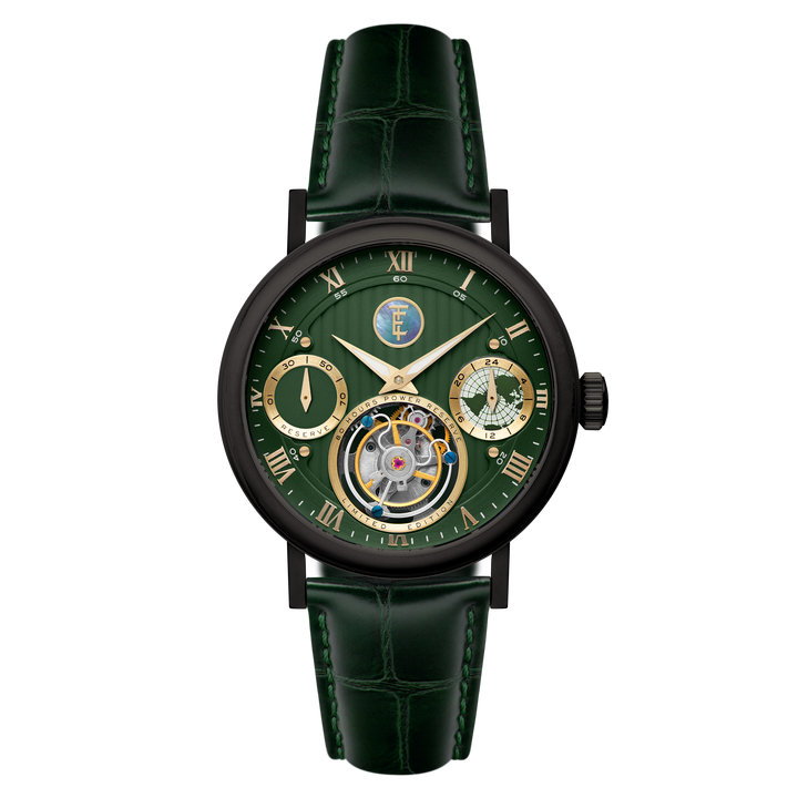 Celestial Halley Tourbillon Limited Edition Green / Leather | Green Dial