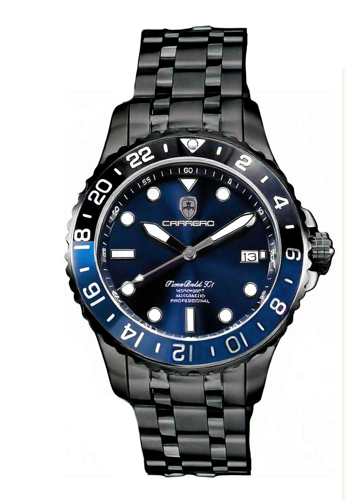 TIME BOLD- X8 BLACK/BLUE | Blue Dial