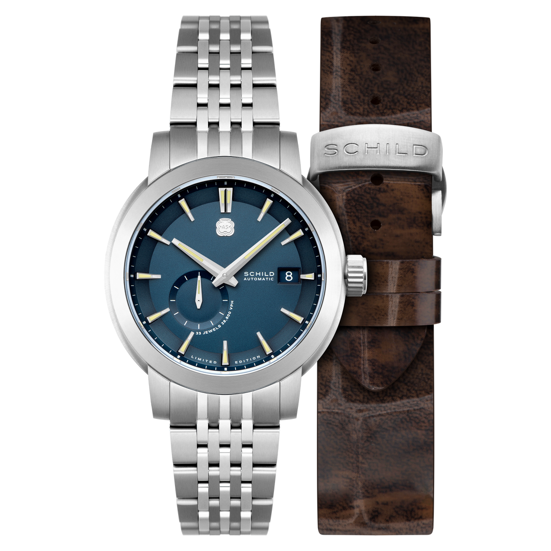 Heinrich Micro Rotor Automatic Limited Edition Blue / Stainless Steel | Blue Dia