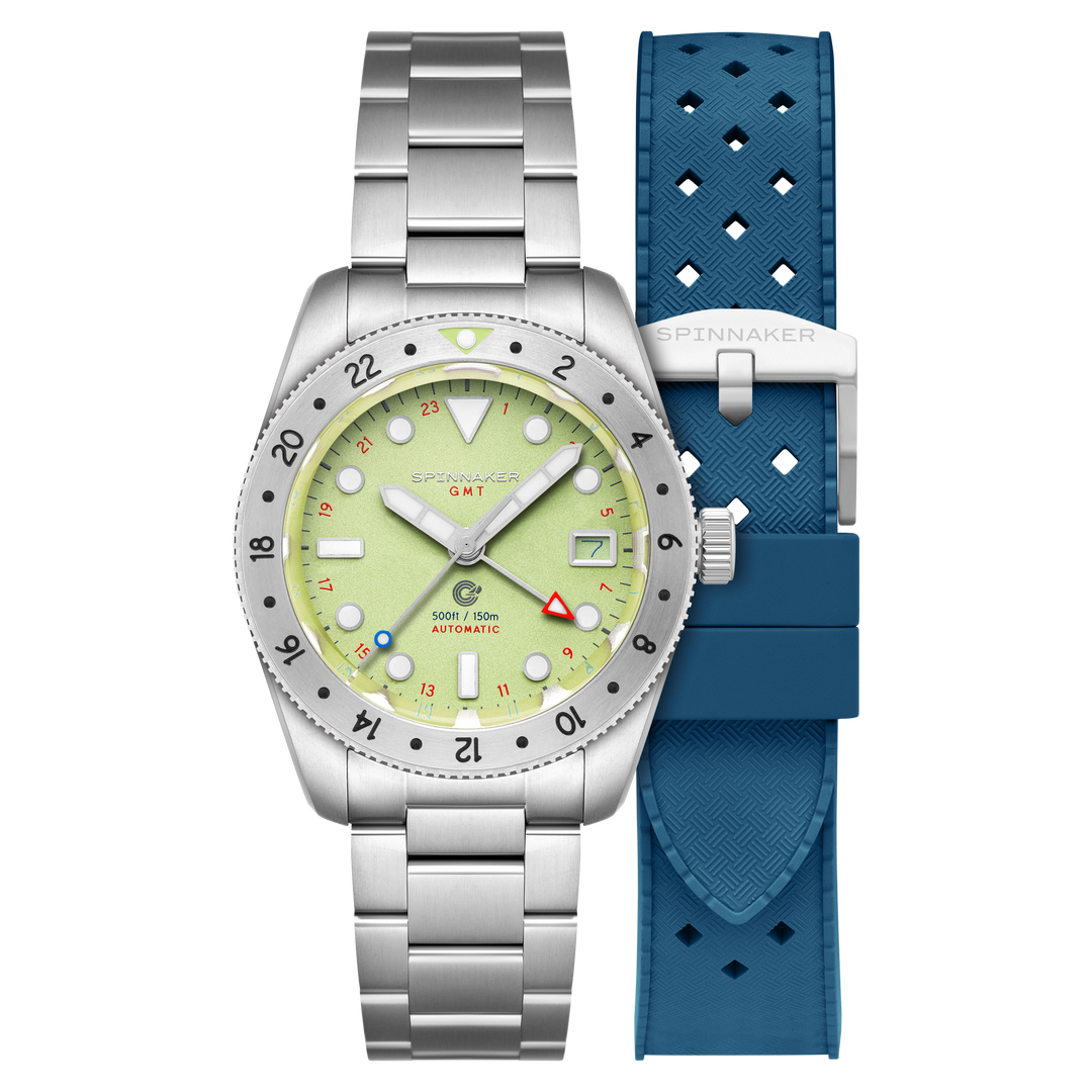 Croft 39 GMT Automatic Green / Stainless Steel | Green Dial
