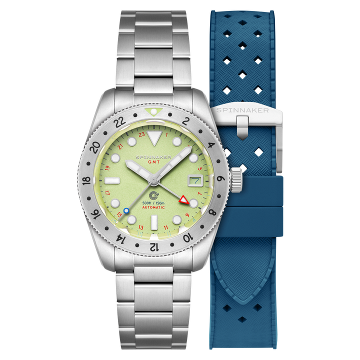 Croft 39 GMT Automatic Green / Stainless Steel | Green Dial