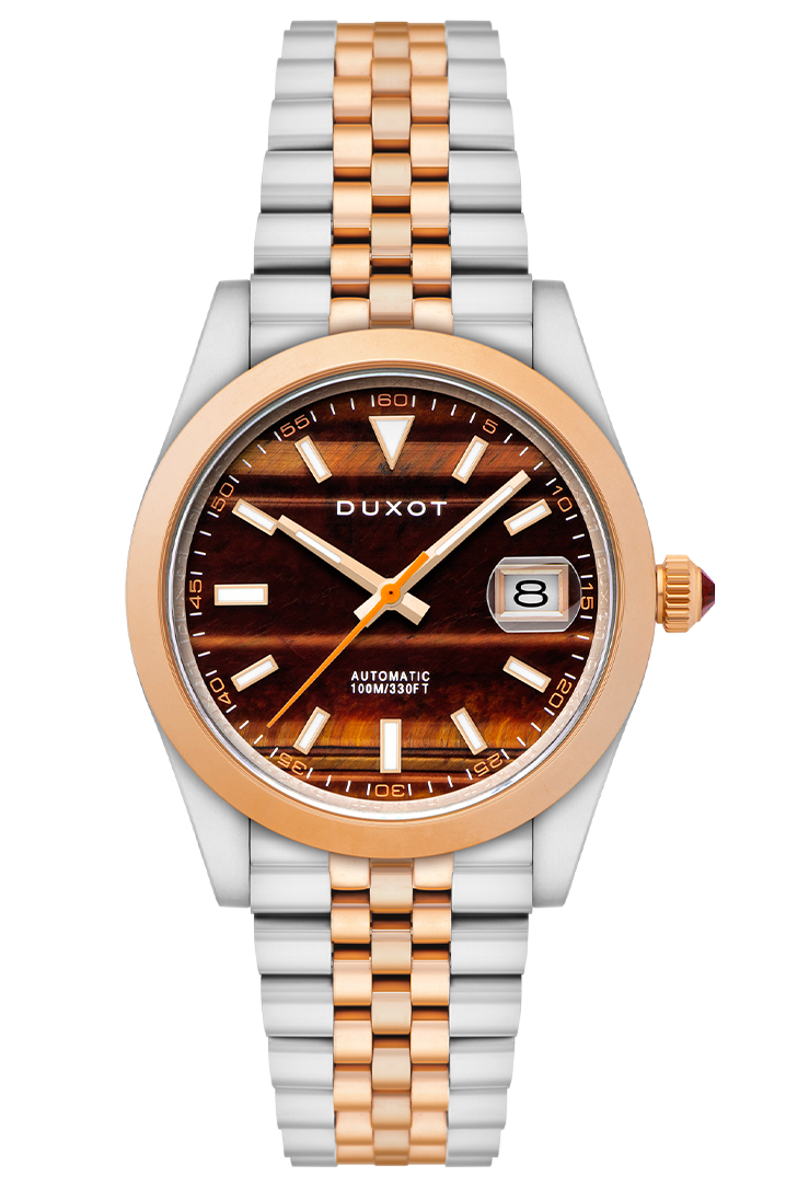 Vezeto Automatic Limited Edition Brown & Rose Gold / Stainless Steel | Brown Dia