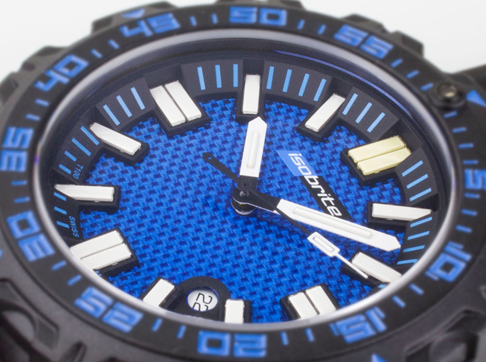 Afterburner Blue ISO4001 Ultra Bright T100 Tritium | Blue Dial