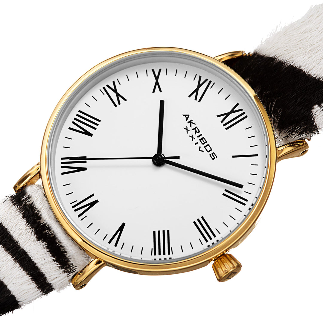Casual Black/Leather | White Dial