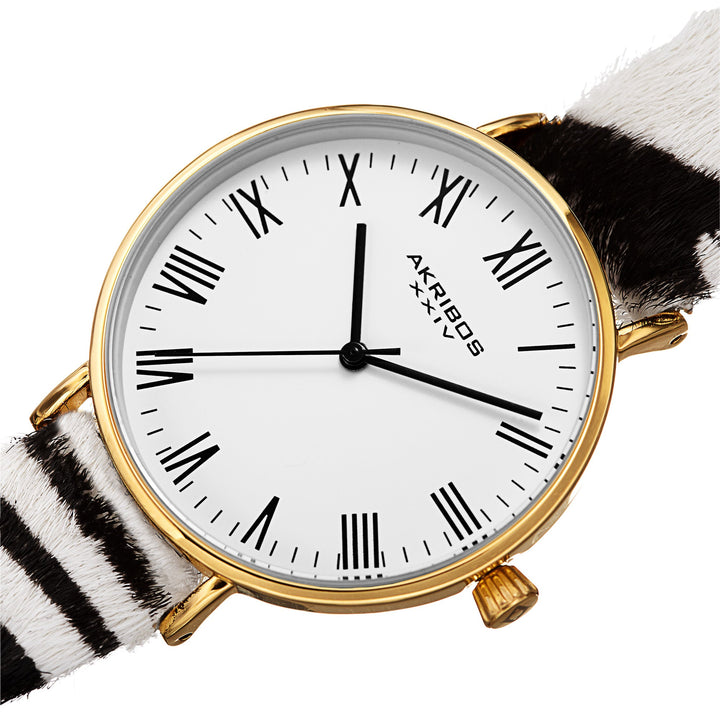 Casual Black/Leather | White Dial