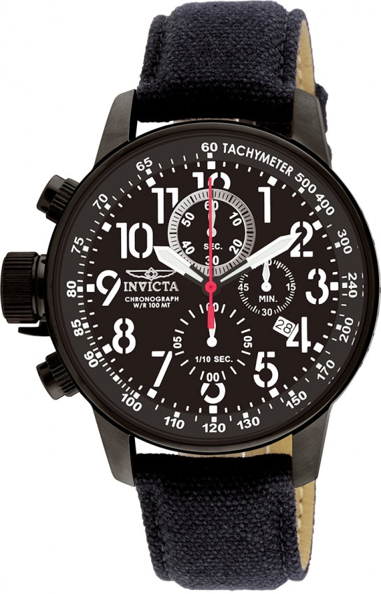 I-Force Chronograph Black Dial / Black Canvas Strap Black Dial
