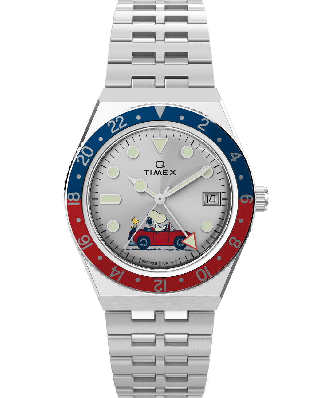 PEANUTS GMT Silver Dial