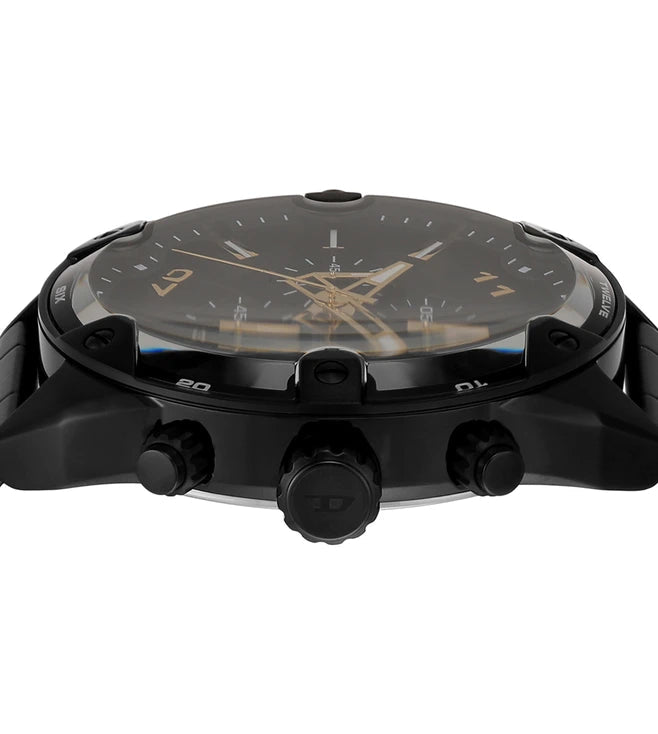 Spiked Black dial / Black Stainless Steel Bracelet Black Dial