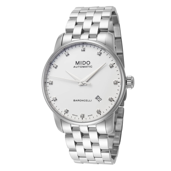 Baroncelli II 38mm / White / Silver | White Dial