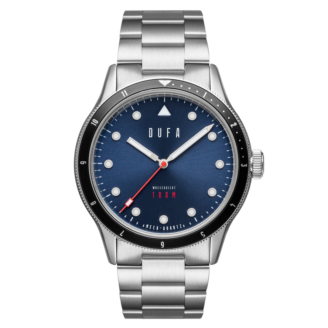 TAUCHEN MECA QUARTZ Blue / Stainless Steel | Blue Dial