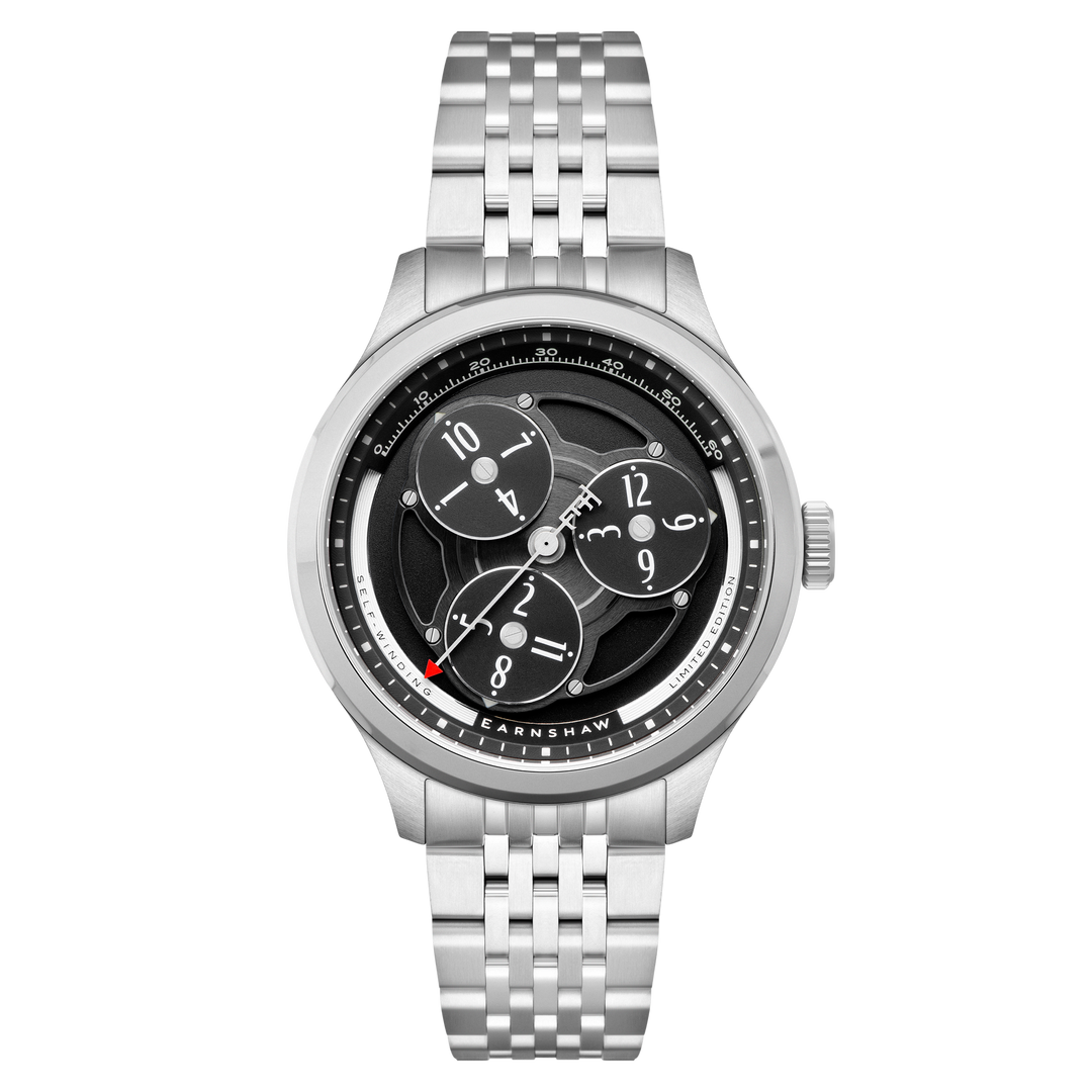 Engineer Hexham Trisect Automatic Limited Edition Black / Stainless Steel Black 