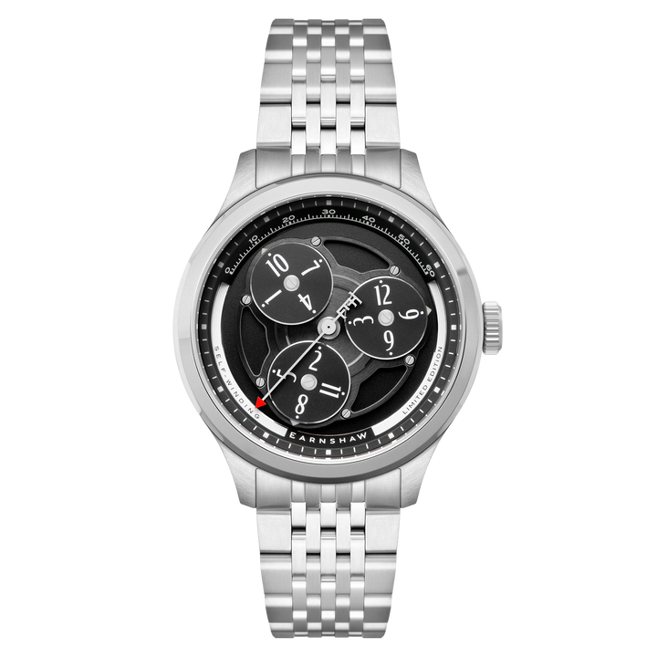 Engineer Hexham Trisect Automatic Limited Edition Black / Stainless Steel Black 