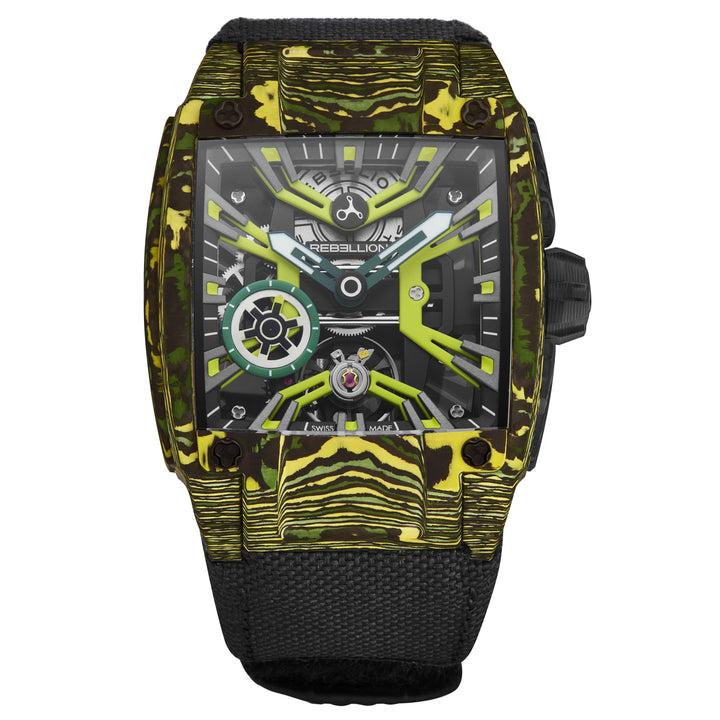 Re-Volt RBREV3H.CA.TXS / Yellow Skeletonized | Yellow Skeletonized Dial