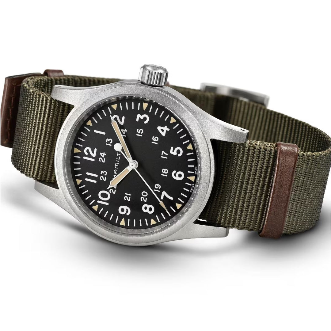 KHAKI FIELD Black / Fabric Black Dial