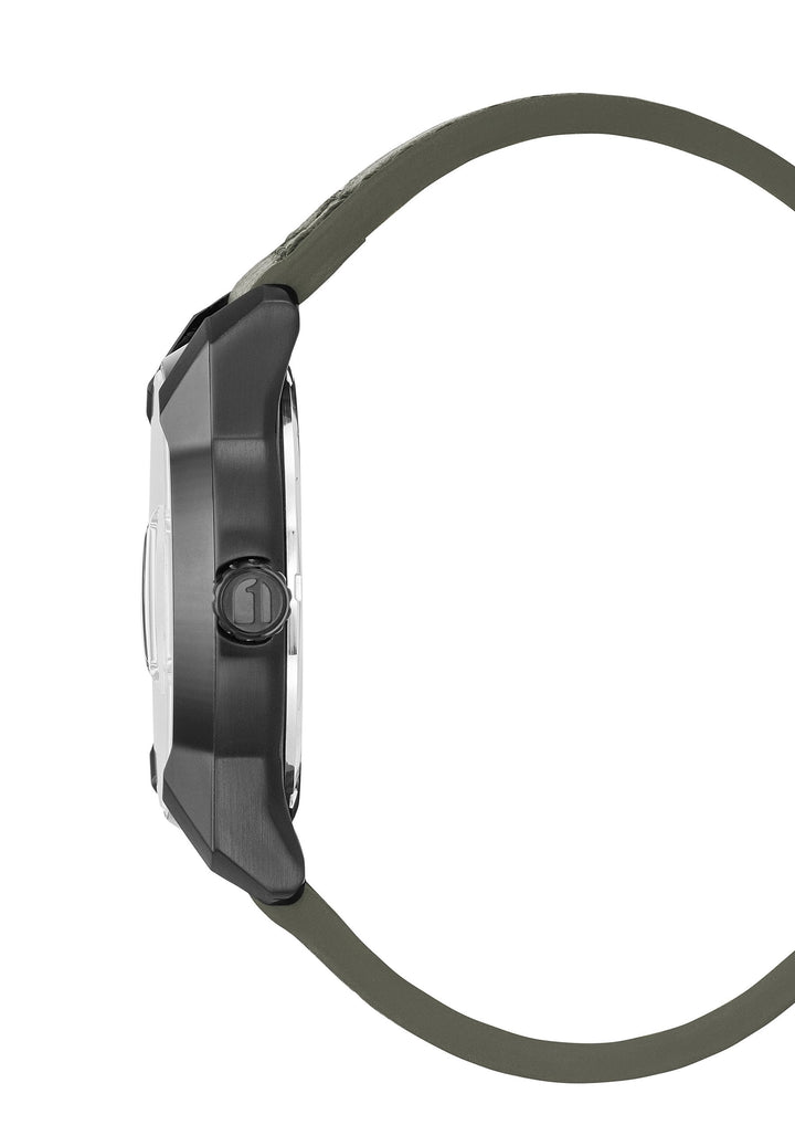 Selvedge Olive Green Dial / Olive Green Leather Strap Olive Green Dial