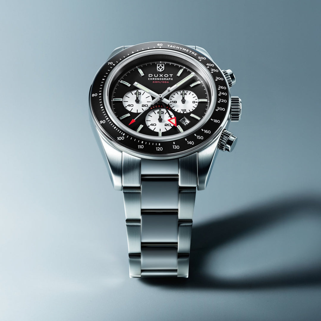 Vitesse Dual Time Chronograph Black / Stainless Steel | Black Dial