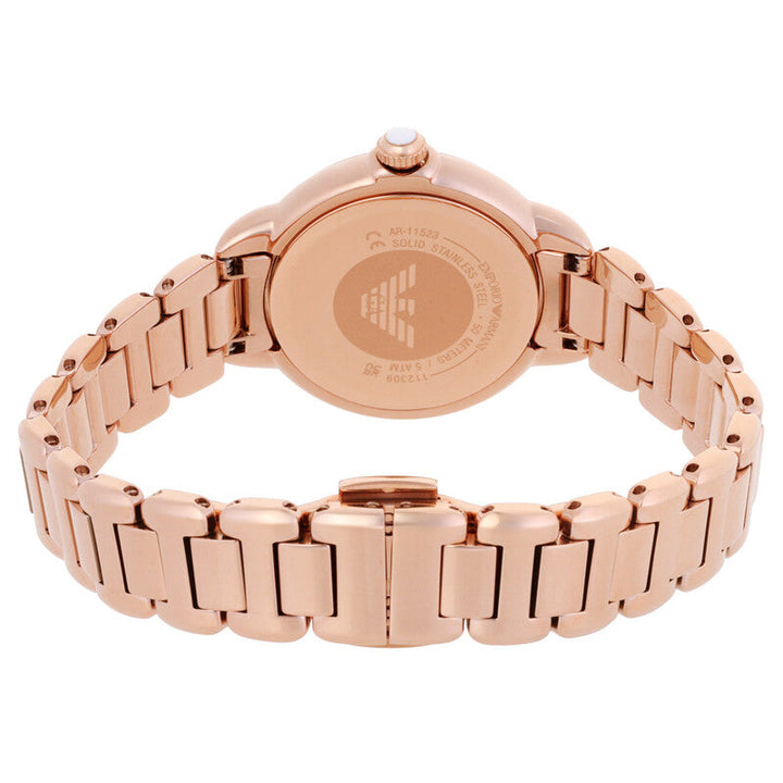 Mia White Mother-Of-Pearl Dial / Rose Gold-Tone Stainless Steel Bracelet Mother-