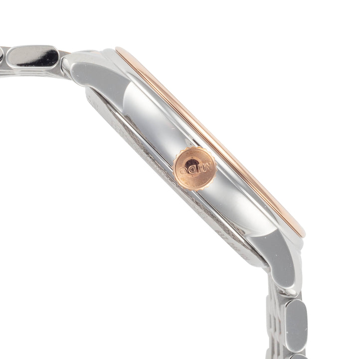 Smiling Moon 33mm / White / Silver and Gold | White Dial
