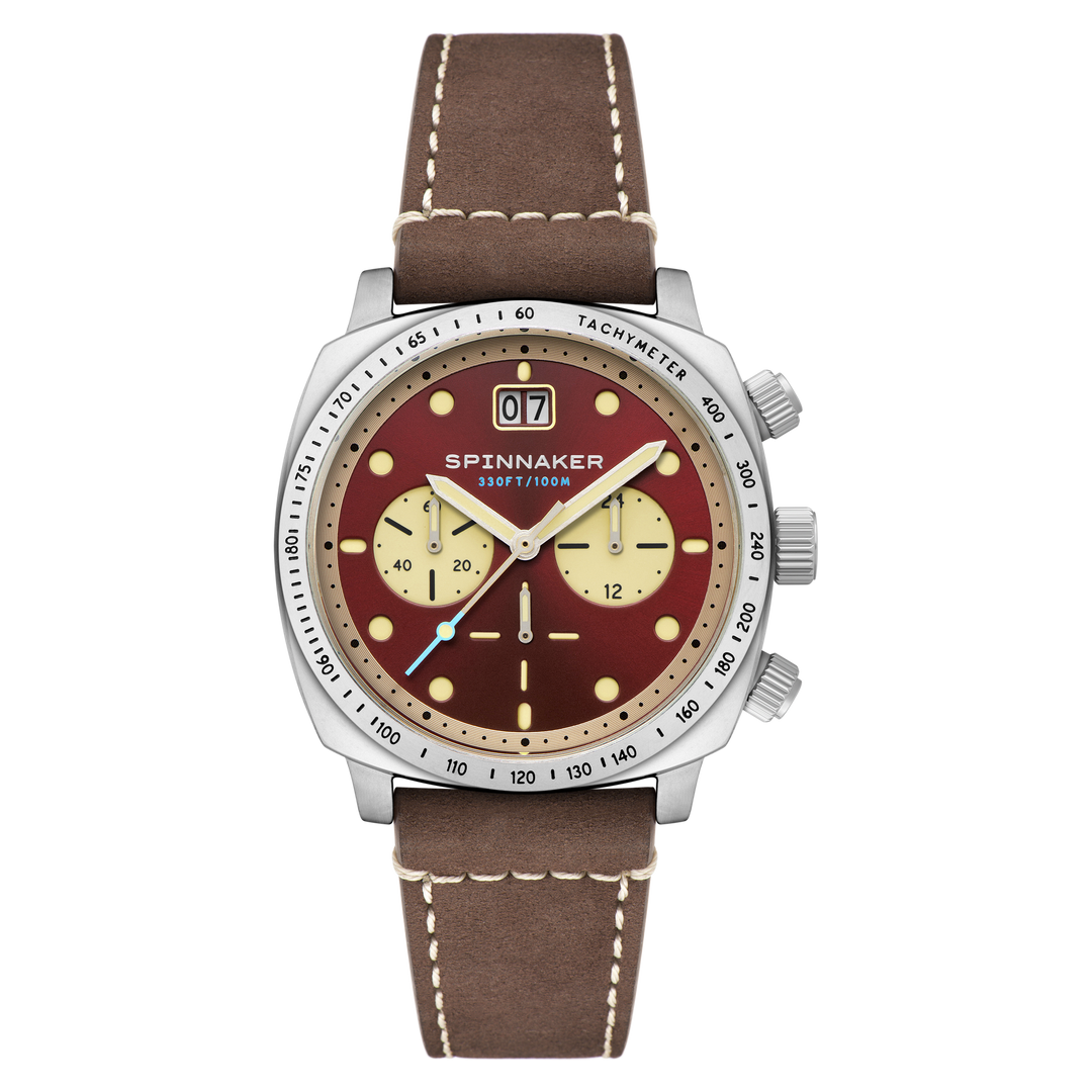 Hull Chronograph Red / Leather | Red Dial