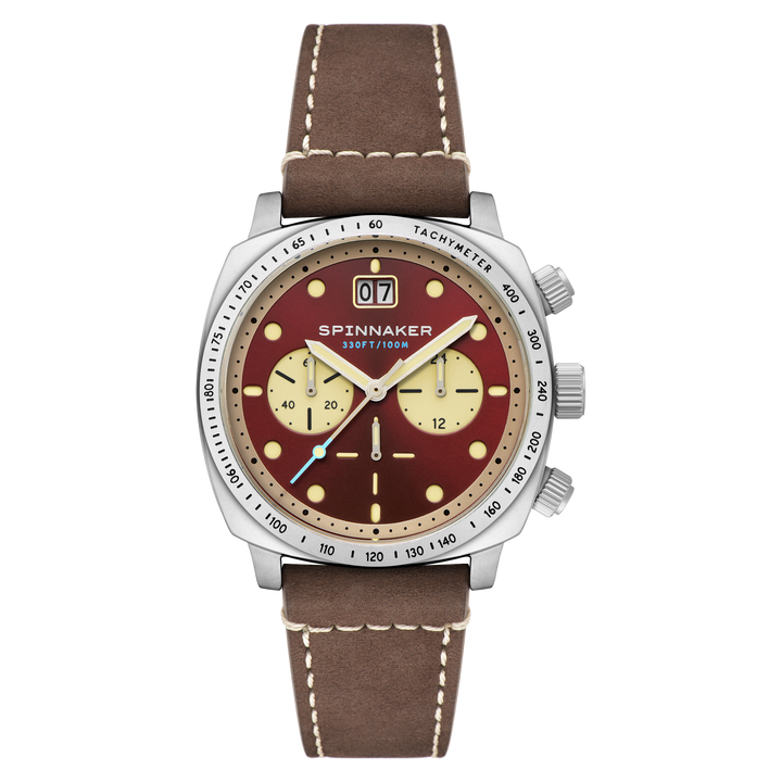 Hull Chronograph Red / Leather | Red Dial