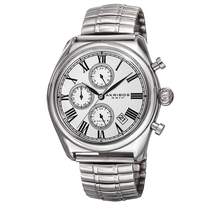 AK827SS-Casual Silver/Stainless Steel | Silver Dial