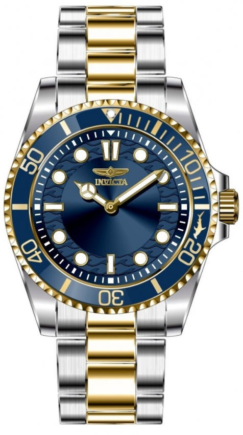 Pro Diver Men Blue Dial / Two-Tone Stainless Steel Bracelet Blue Dial