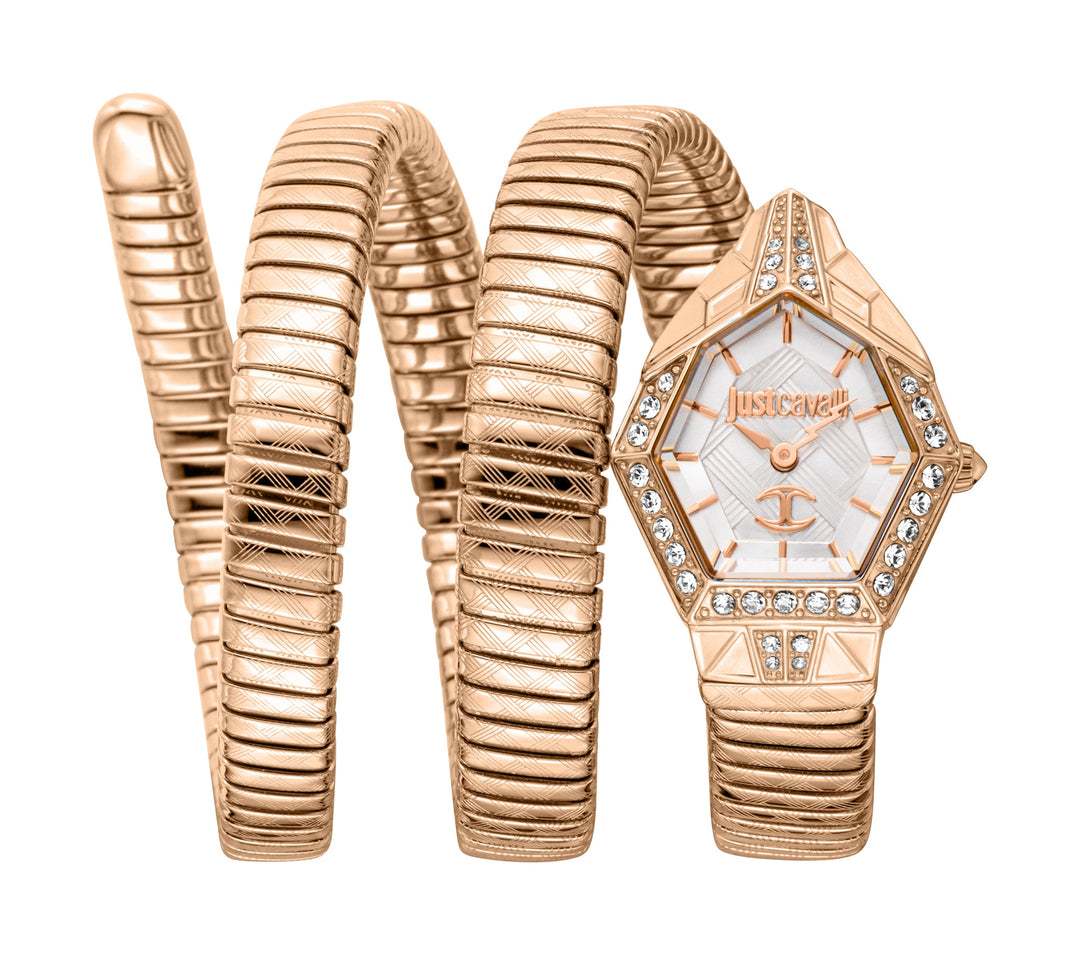 Just Cavalli 23mm / Rose Gold / Silver | Silver Dial