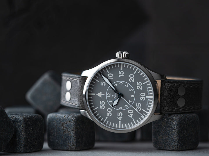 Aachen Grau 39 Automatic / Leather Strap Gray Dial