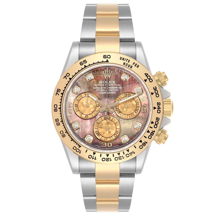GMT-Master II Steel Yellow Gold Tahitian Mother Of Pearl Diamond  - Pre-Owned | 
