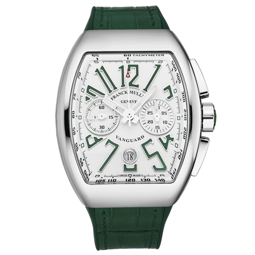 Vanguard 45CCWHTGRN / White | White Dial