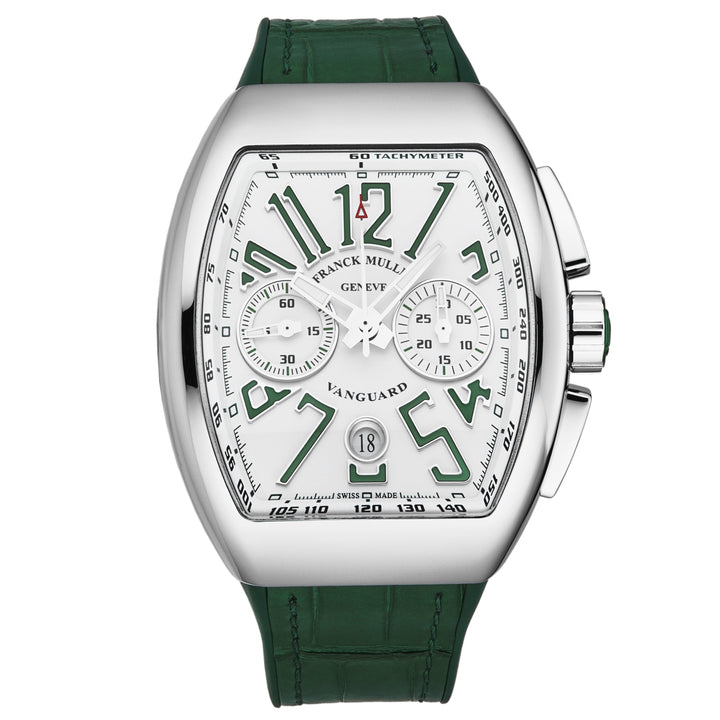 Vanguard 45CCWHTGRN / White | White Dial