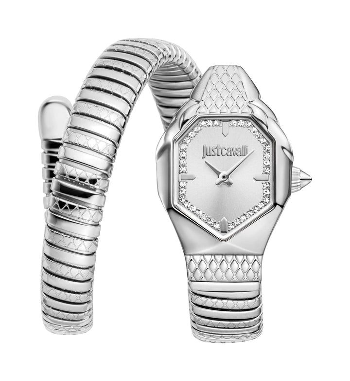 Snake 22mm / Silver / Silver Silver Dial
