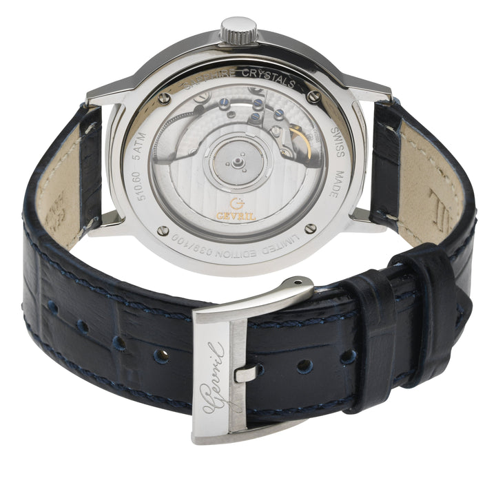 Gevril Guggenheim (Ultra Slim Automatic Swiss Made Watch ETA 2892-A2 top grade d