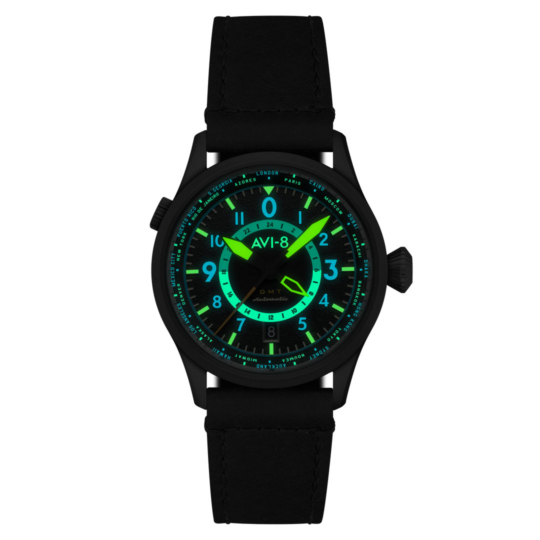 Wingman Worldtimer GMT Automatic Gray / Gray Leather | Gray Dial