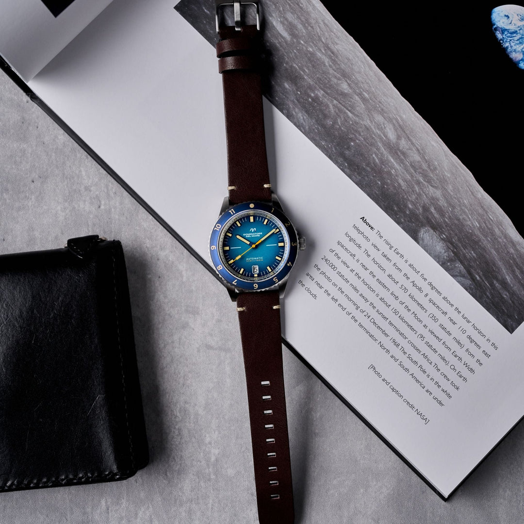 Tropea Automatic Blue / Brown Leather | Blue Dial
