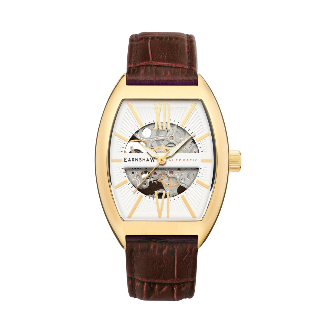 Catton Skeleton Automatic White / Genuine Leather | White Dial