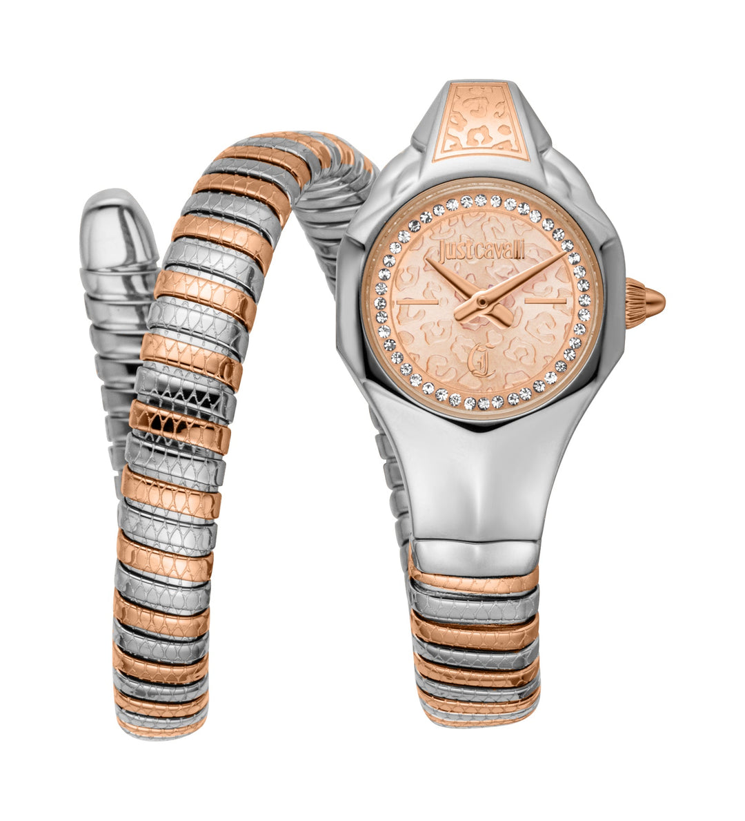 Just Cavalli 22mm / Silver and Rose Gold / Rose Gold | Rose Gold Dial