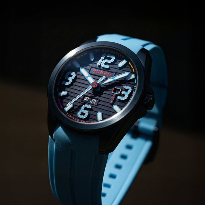 Torrent Automatic Atari Rainbow Limited Edition Blue / Blue Rubber BLUE Dial