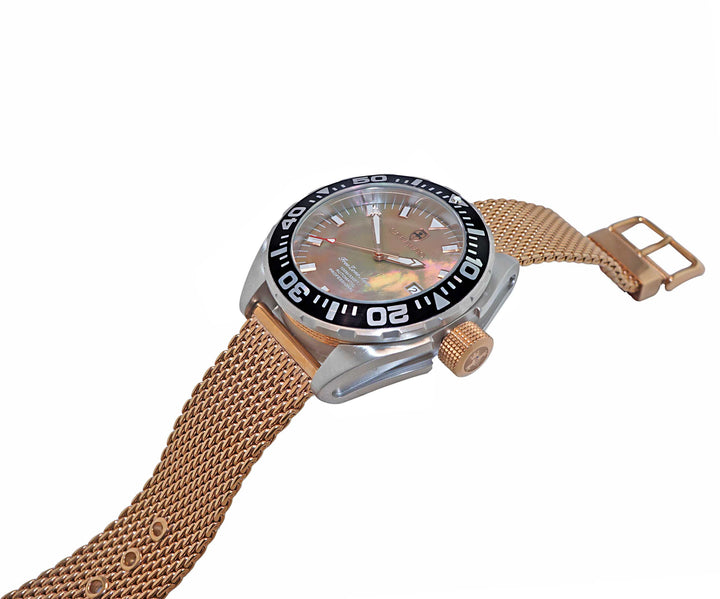 FreeZone-Auto Rose/Rosetone-Mesh | Brown Dial